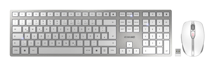 CHERRY DW 9100 SLIM JD-9100DE-1 weiß/silber DE