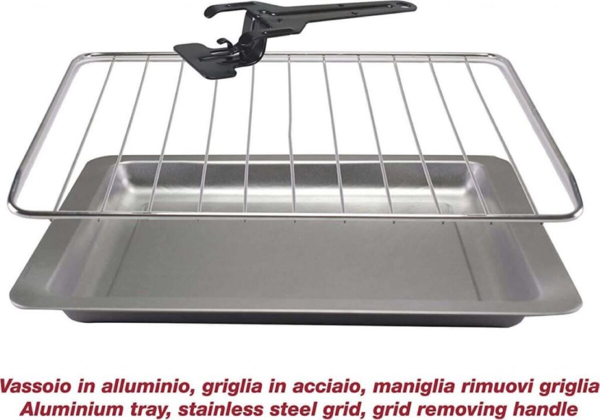 Beper s.r.l Beper 90.886 Elektrischer Backofen mit 45 Liter Fassungsvermögen und 2000 Watt Leistung