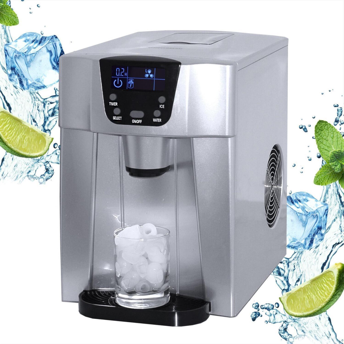 Eiswürfelmaschine Plumpix Eiswürfelbereiter Maschine für Eiswürfel