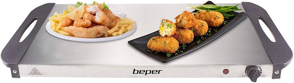 Beper s.r.l BEPER P101TEM002 Buffetwärmer aus Stahl/Kunststoff Grau metallic Essenswärmer Warmhalter – Ansicht 5