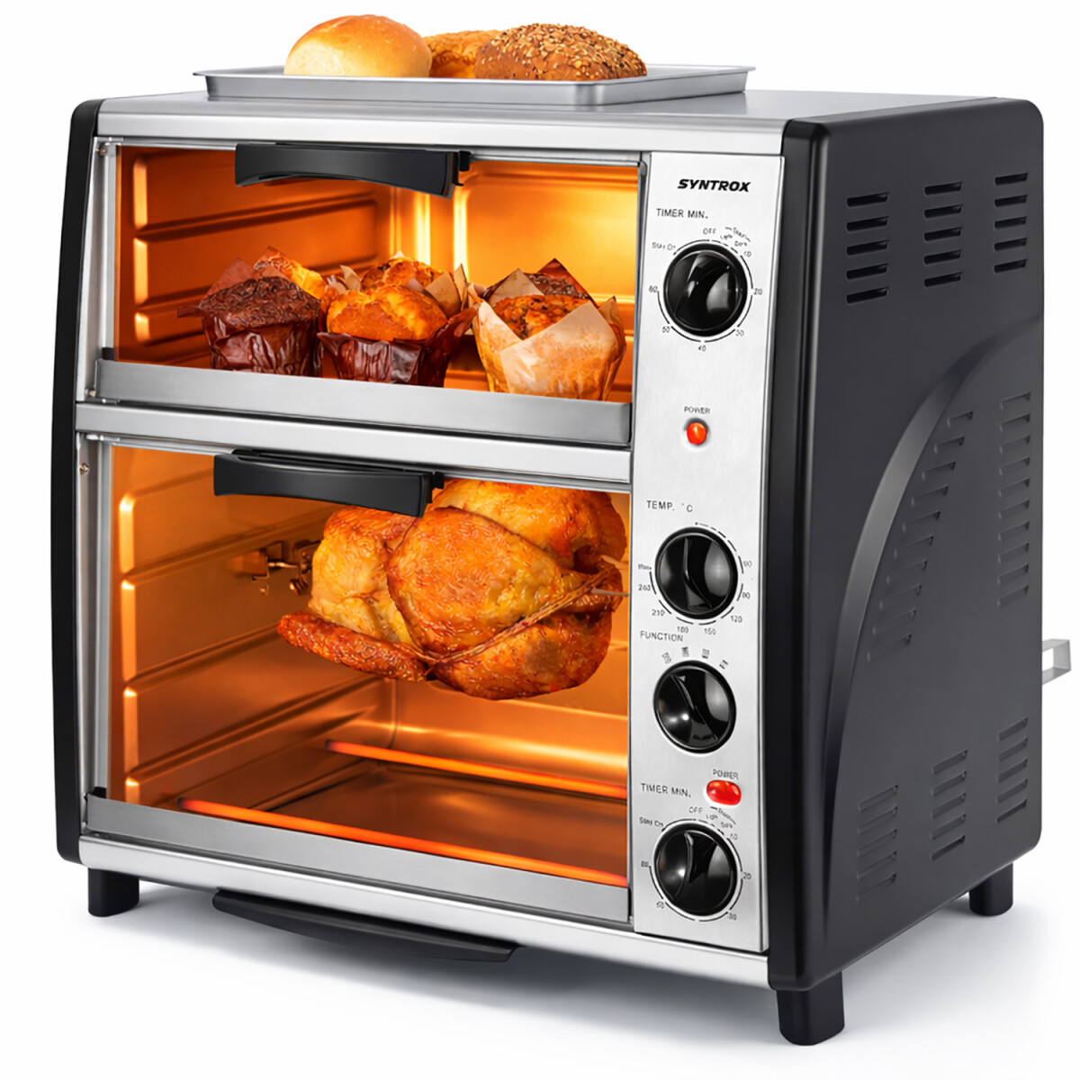 42 l Kleiner Mini Backofen Lollox | Miniofen | Pizzaofen | Pizzabackofen