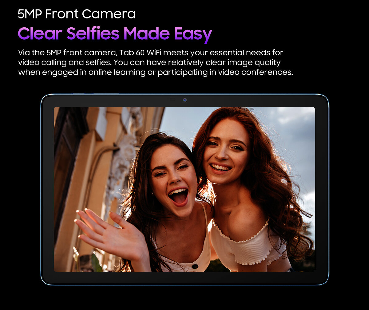 DOKE COMMUNICATION (HK) LIMITED Blackview Tab 60 WiFi blauTablet 10,1 Zoll Android 15 – 12GB RAM (4+8) + 128GB Speicher, bis 1TB erweiterbar, Octa Core, WiFi 6, Widevine L1, 5100mAh Akku, Dual Kamera, Face ID, USB-C – Ansicht 11