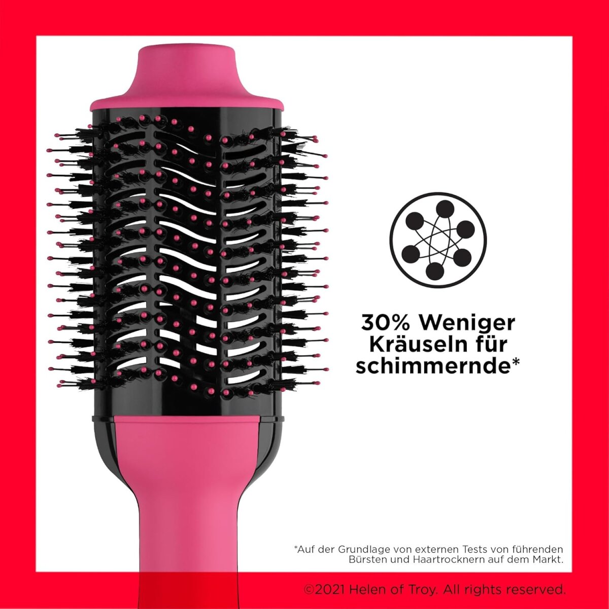 Beautyge Germany GmbH Revlon Salon One-Step Haartrockner & Volumiser – Pink Edition, Ionen- & Keramiktechnologie, 2-in-1 Stylingbürste für Glanz & Volumen – Ansicht 4