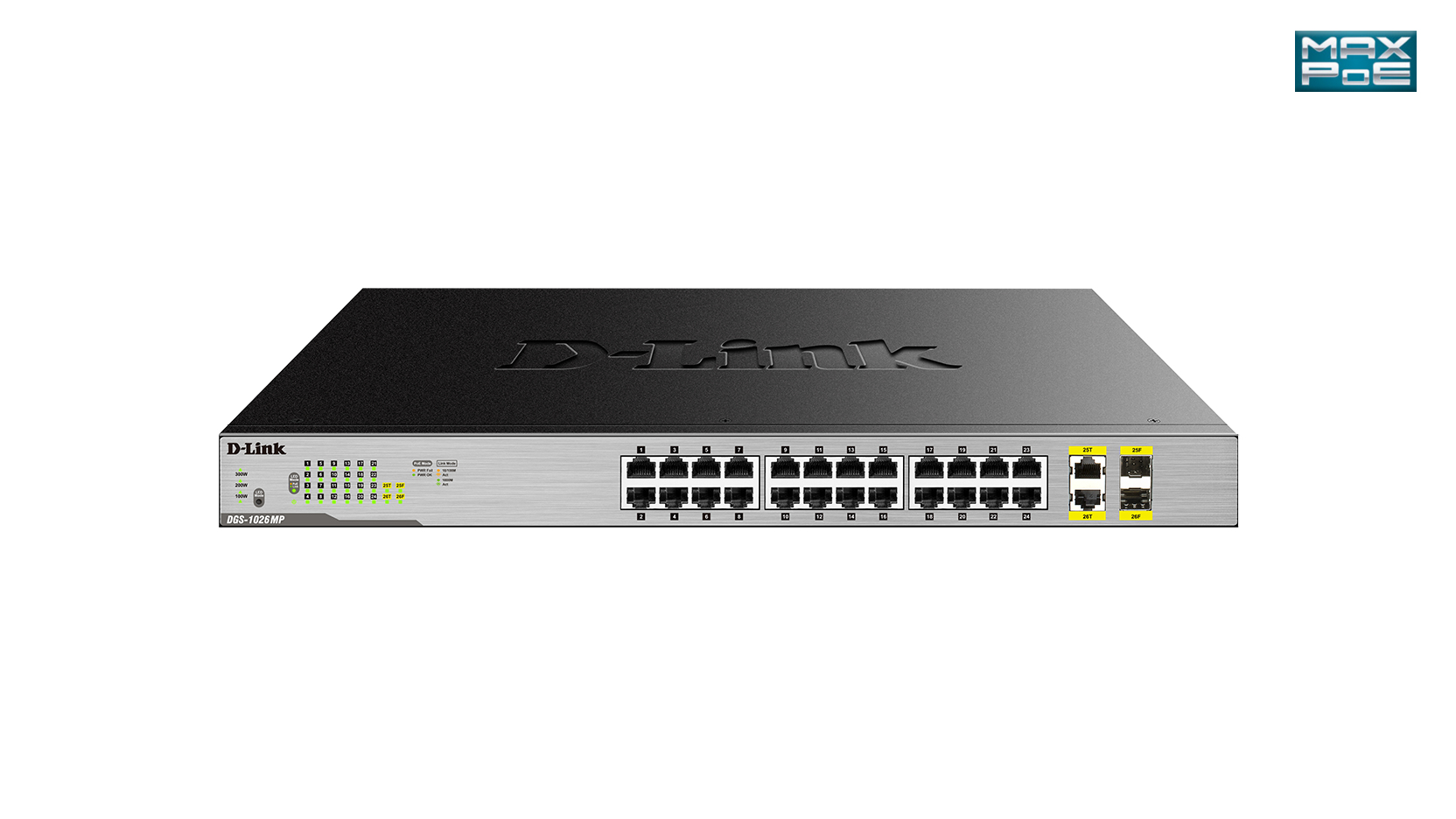 D-Link DGS-1026MP - Switch - L2 -  24x PoE + 2x SFP
