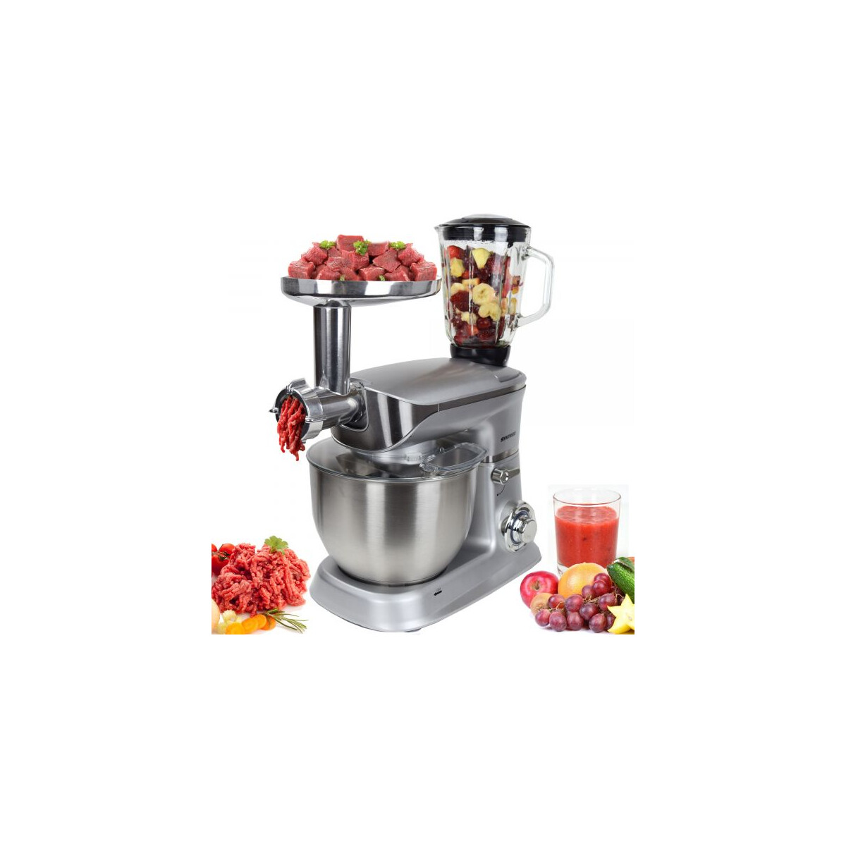 6,5 l Küchenmaschine Veritat mit Fleischwolf | Mixer | Teigknetmaschine