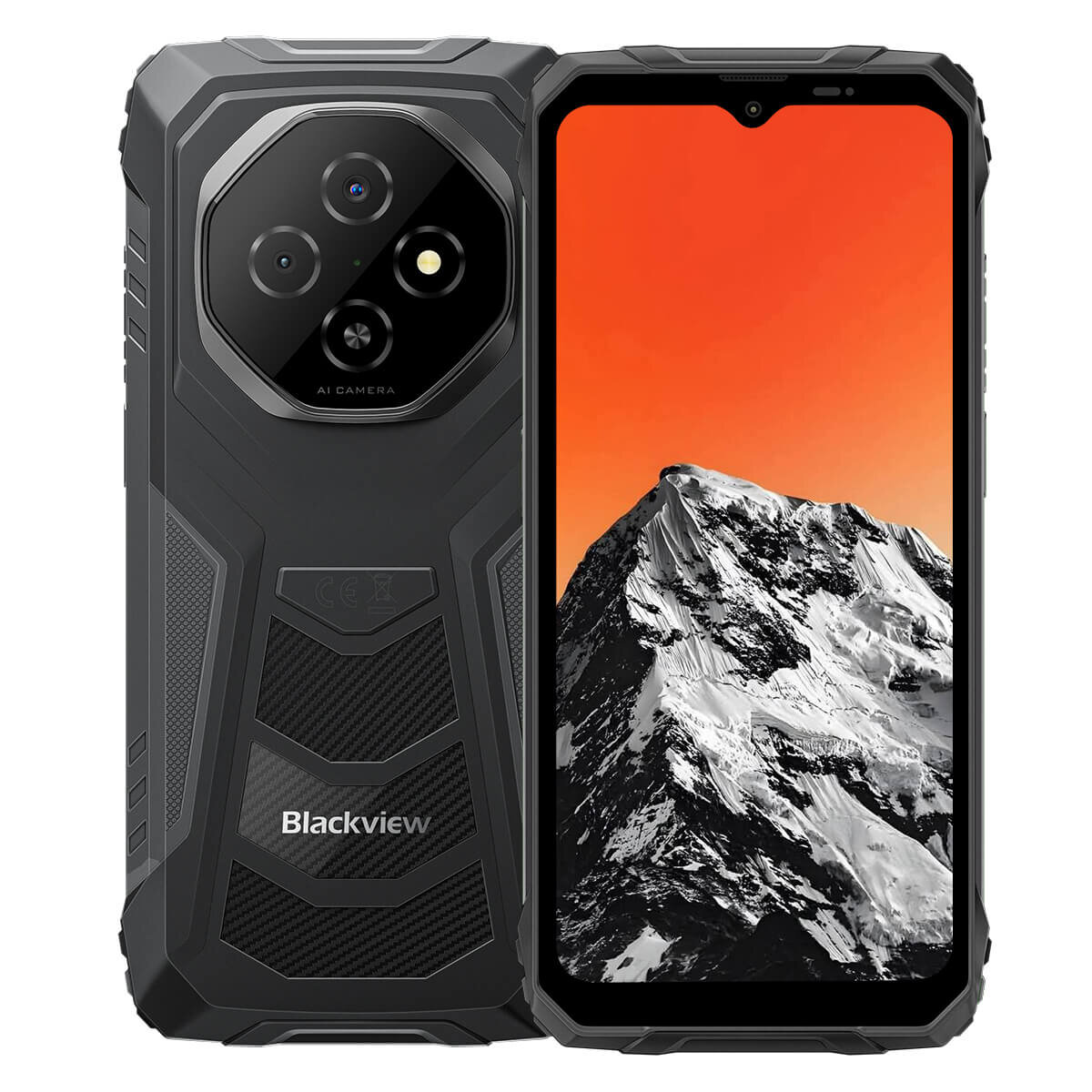DOKE COMMUNICATION (HK) LIMITED Blackview FORT 1 Outdoor Smartphone 4GB+128GB Schwarz, Android 15, 6,56" HD+ IPS, 10000mAh Akku – Ansicht 2