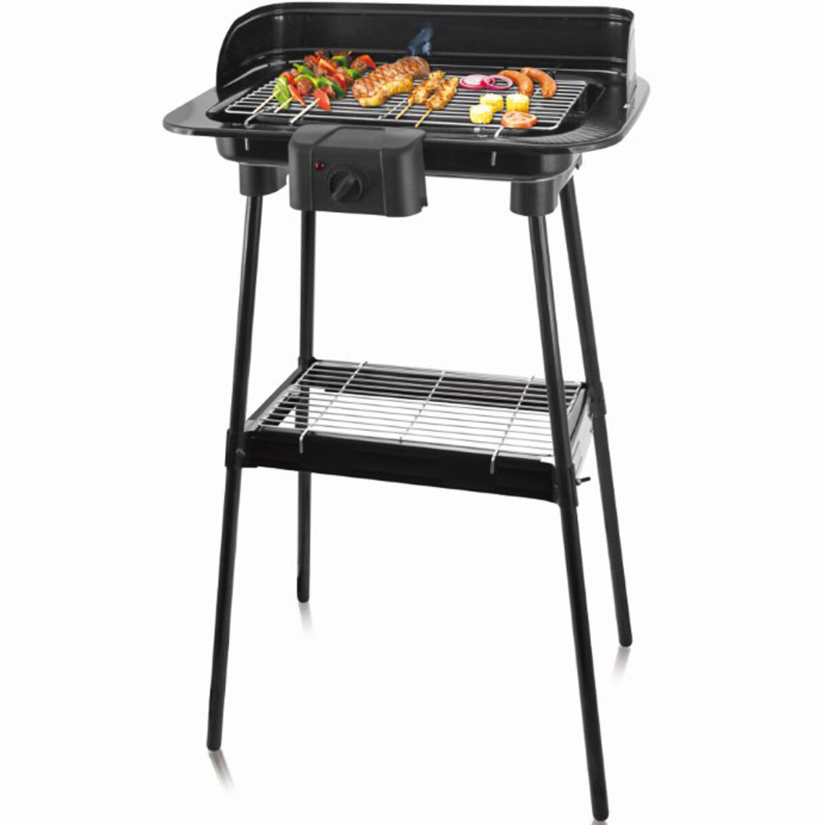 Standgrill elektrisch Tasty | Stand Elektrogrill mit Standfuß | BBQ Grill