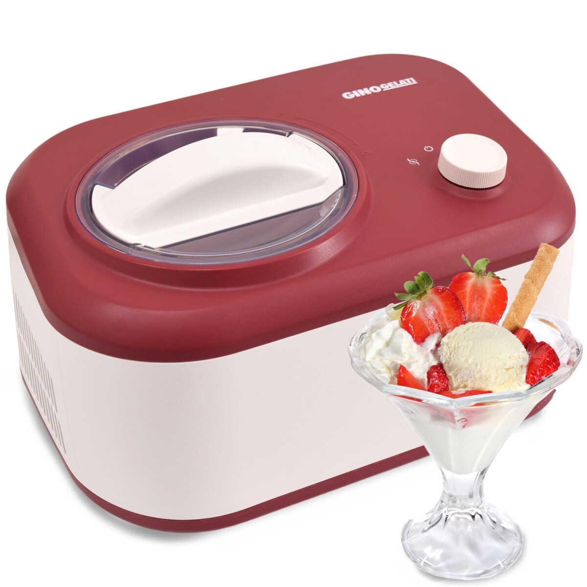 1,0 l Eismaschine mit Kompressor Polari Eiscreme Maschine Eisbereiter