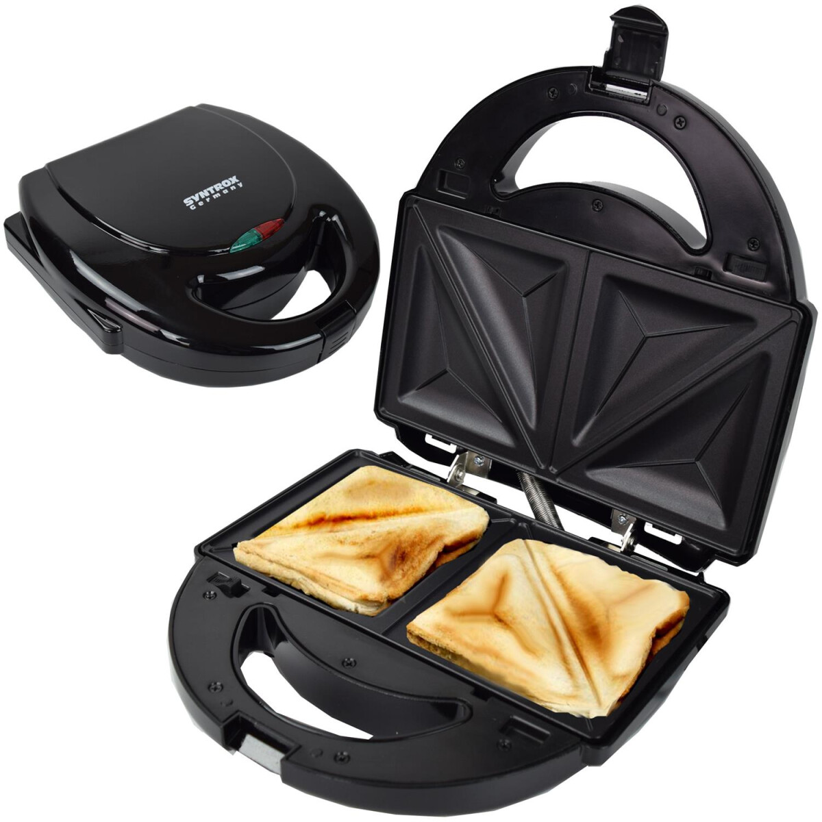Sandwichmaker Albal | Sandwich Toaster mit entnehmbaren Platten | Antihaft