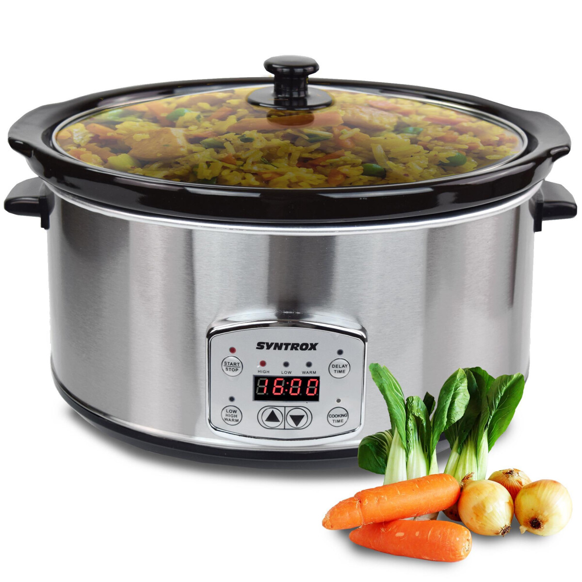 6,5 l Slow Cooker | Schmortopf | Schongarer | Multikocher Solier