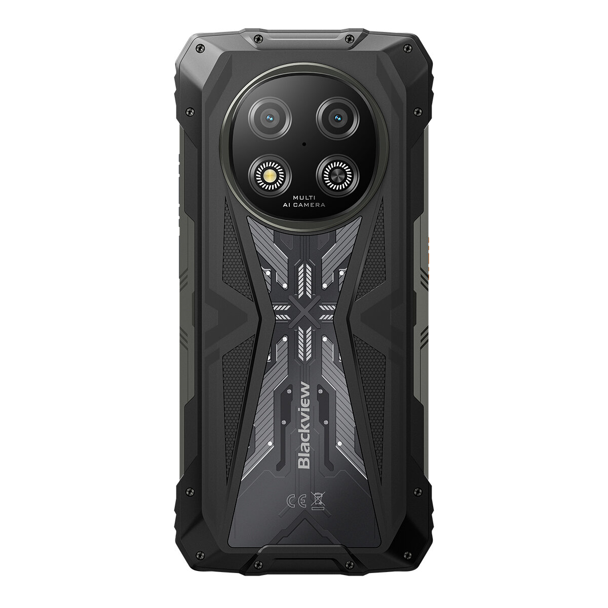 DOKE COMMUNICATION (HK) LIMITED Blackview ROCK 2 Schwarz Outdoor Handy: 5G, 15000mAh Akku, Android 16, 24GB RAM, 256GB ROM, 6,67" 120Hz Display, 33W Fast Charge, NFC, Robustes Smartphone – Ansicht 5