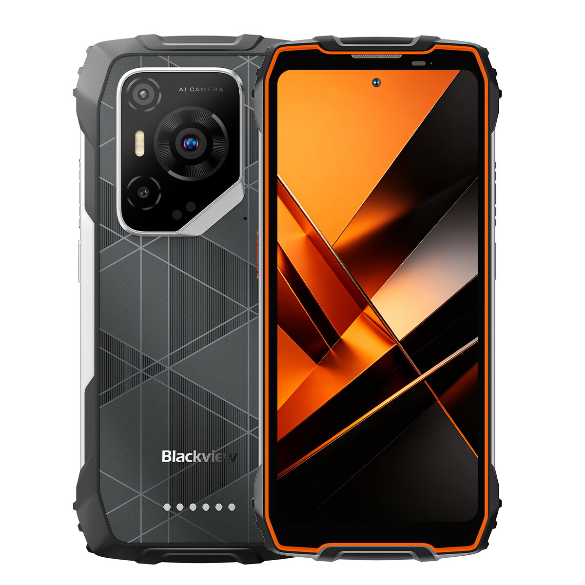 DOKE COMMUNICATION (HK) LIMITED Elektronik Blackview BL7000 Pro Orange Outdoor Smartphone 5G - 7500mAh Akku, 6.78" 120Hz Display, 24GB RAM 256GB ROM, 50MP + 20MP Nachtsicht Kamera, NFC