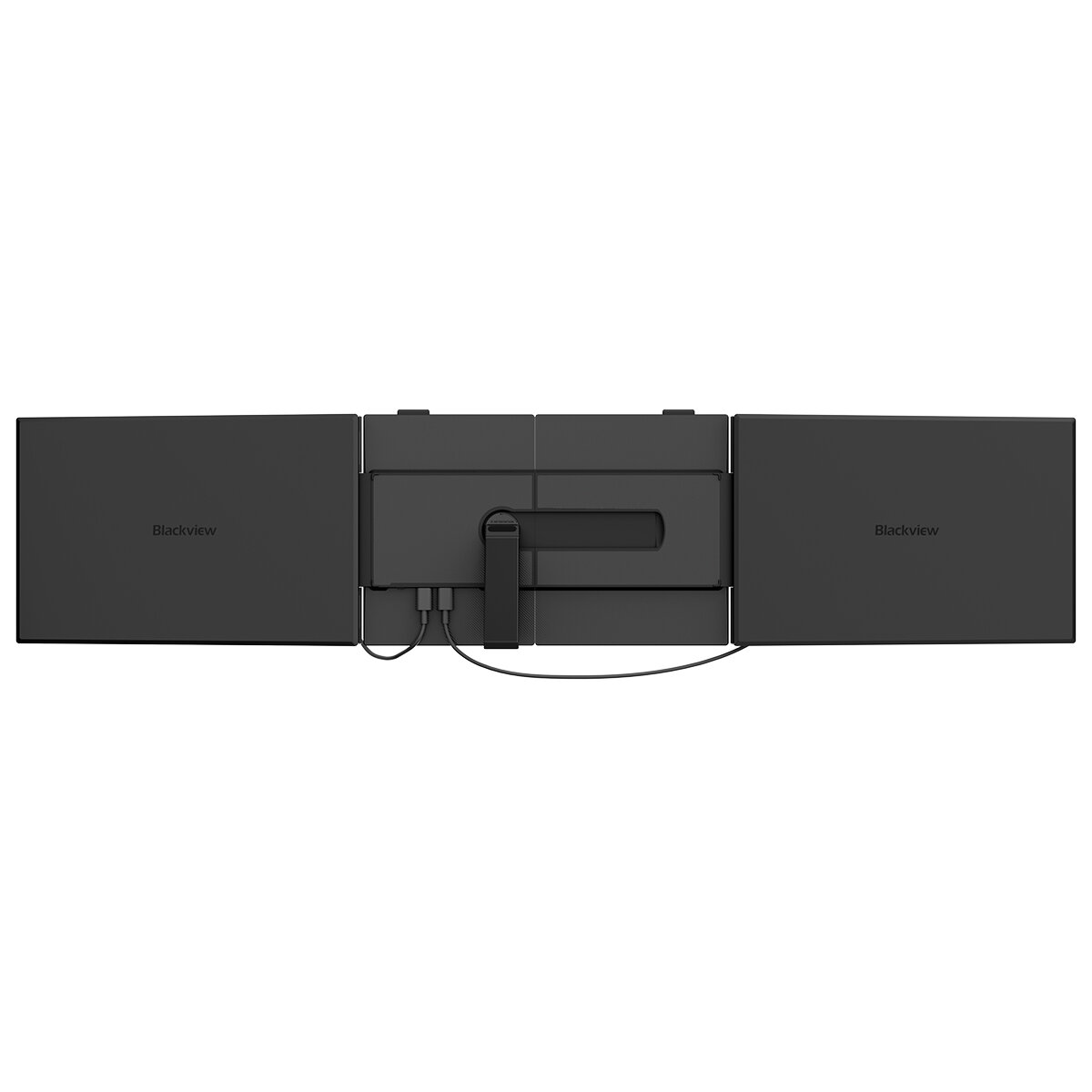 DOKE COMMUNICATION (HK) LIMITED Blackview Dual Laptop Bildschirm Erweiterung 14" / 15,3" Triple Screen Monitor, Full HD IPS, USB-C HDMI Extender für MacBook & Windows, 100W PD, TÜV Eye Care – Ansicht 6