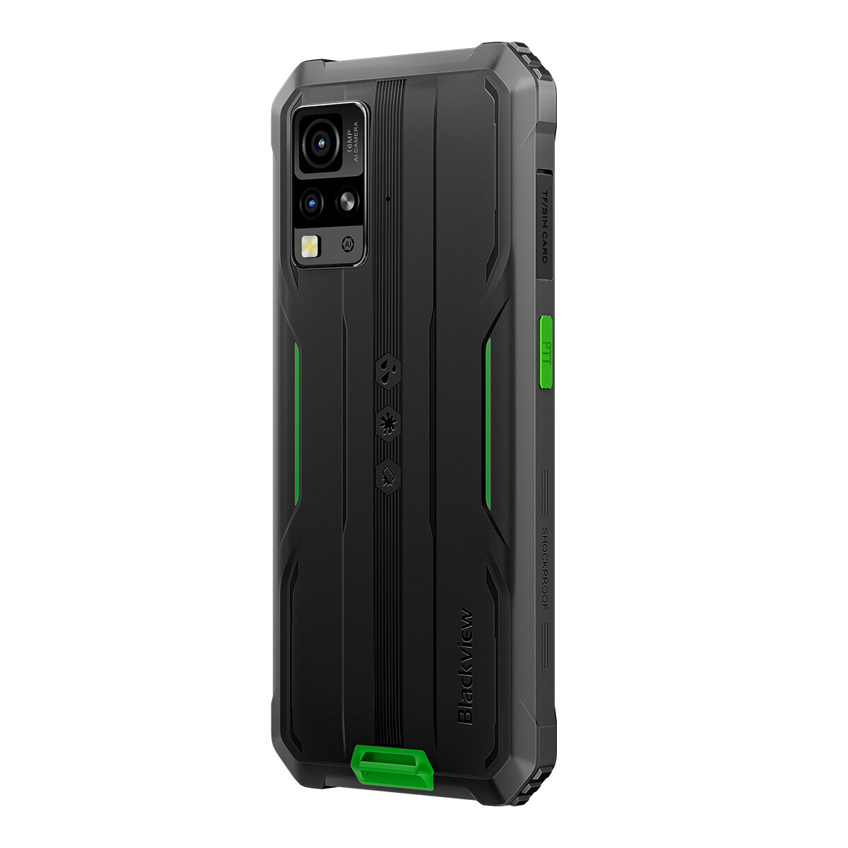 DOKE COMMUNICATION (HK) LIMITED Blackview BV4800 SE grün Outdoor-Smartphone – 6,56" HD+ Display, 5100 mAh Akku, 12 GB RAM, 64 GB ROM, Android 15, IP68/IP69K, MIL-STD-810H, NFC, Gesichtserkennung, Smart-K Lautsprecher, wasserdicht – Ansicht 5