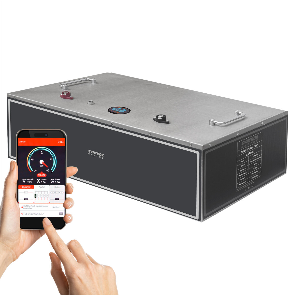 400Ah 24V Lifepo 4 Lithium Batterie | Akku mit BMS, Bluetooth