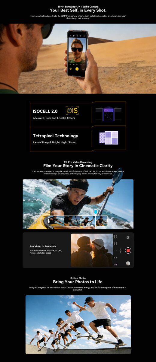 DOKE COMMUNICATION (HK) LIMITED Elektronik Blackview ROCK 3 Black Outdoor Smartphone 108MP Kamera 10000mAh Akku 24GB RAM 256GB ROM 120Hz 6.78" FHD+ Rugged Handy Android 16 Thermal Imaging NFC OTG
